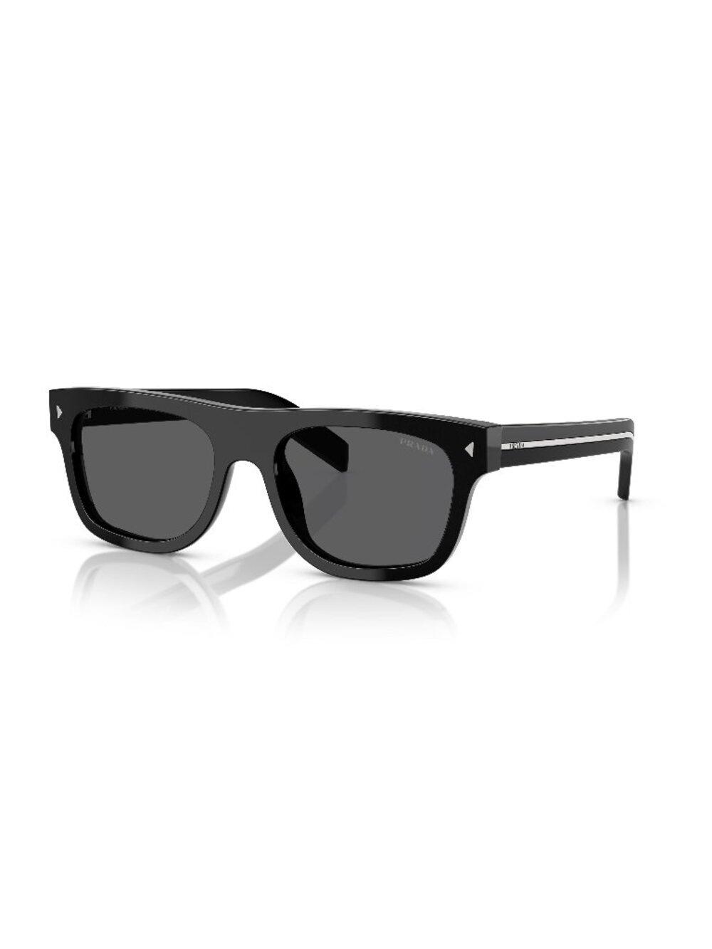 New Prada Men's Sunglasses Grey Butterfly Lens Acetate Frame PR B12S 16K731 55